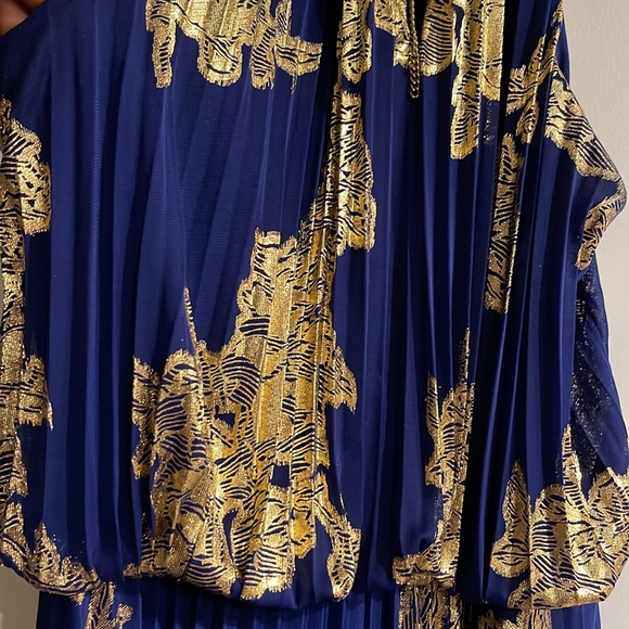 MSK Women's Embellishment Halter-Neck Pleated Maxi Dress Size 12 - Picture 17 of 17